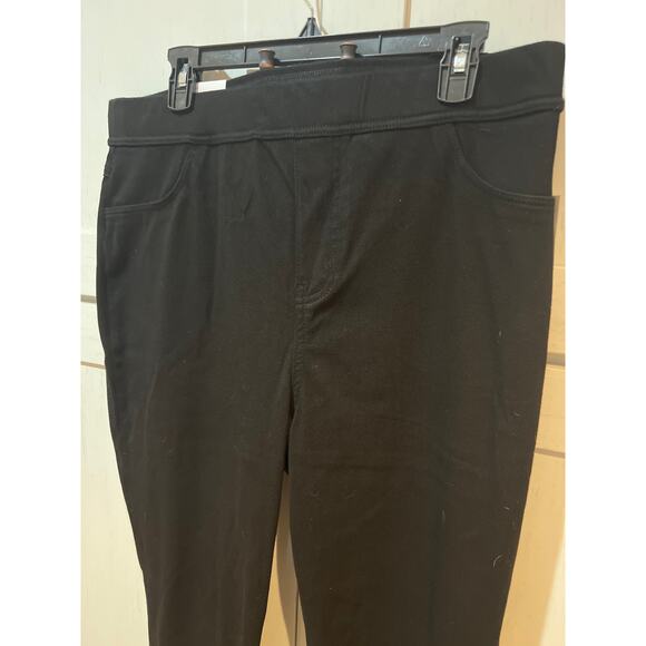 Nine West Women’s Black Denim Leggings Size XL 16-18 Cotton Blend Stretch Pants - Picture 2 of 6